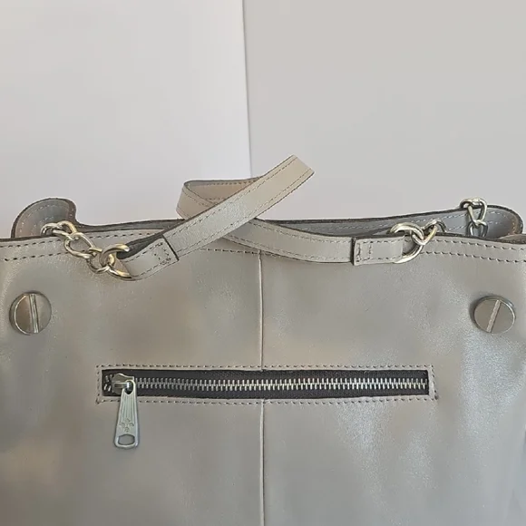 EUC Patricia Nash Lindsey Large Slouchy Satchel/Crossbody Stone - Picture 4 of 12